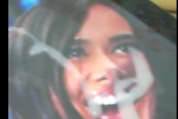 AJ Lee cum tribute 7