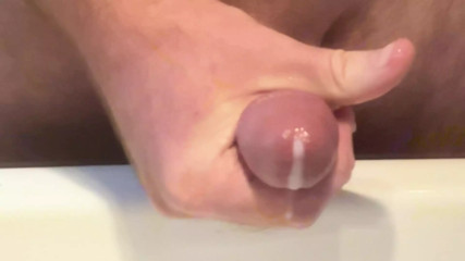 Cumshot with Masturbator in Slow Mo