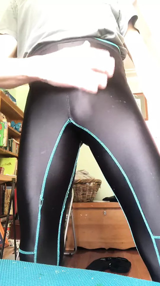 Shiny Nylon spandex leggings