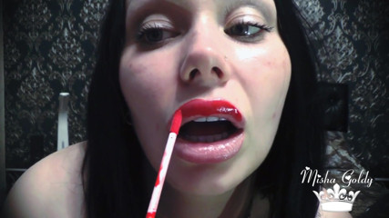 Huge sexy red lips