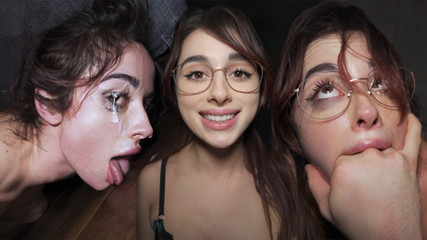 DADDYS FLOOR LICKING WHORE – She Made Him Cum In Her EYES – Audrey Reid