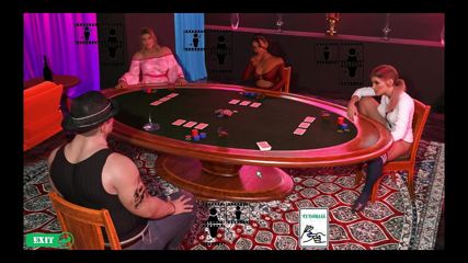 Nasty City HENTAI Game Ep.2 Strip poker and Homemade GLORYHOLE FOOTJOB !