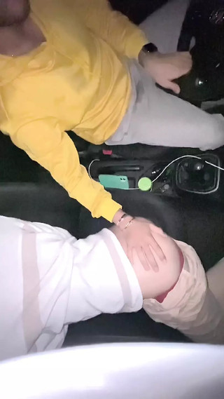 Cruising Married Uber Driver Fucks Young Teen Twink's Mouth And Cums In His Mouth And Swallows Cum In The Car In Public