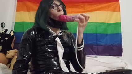 Princesstheo Latex Schoolgirl anal sex