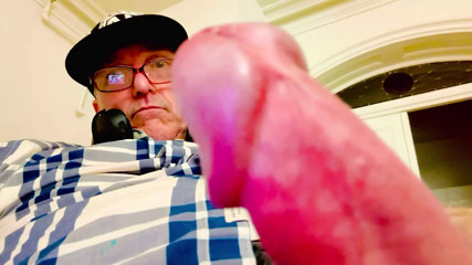 Daddy reveals his fully erect penis