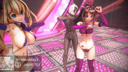 mmd r18 Kizuna AI & Mirai Akari Lamb 3d hentai sex animation ntr bdsm cum fuck anal creampie vrchat