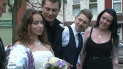 Cheating bride gets fucked hard