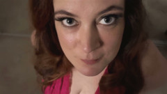 Amateur POV deepthroat, solid eye , with cheating hotwife