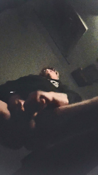 Jerking off with passion