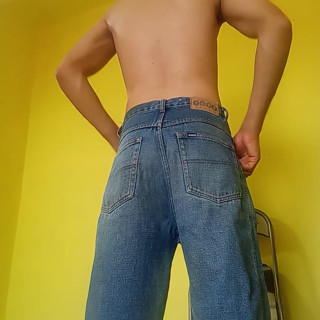 I tore my pants to show off the best cock in the world. Oh how attractive I am.