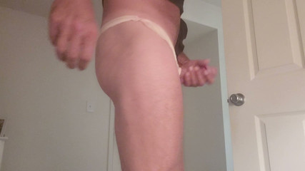 Masterbating in many different satin panties.