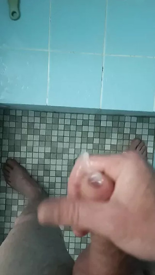 Dusche und cum