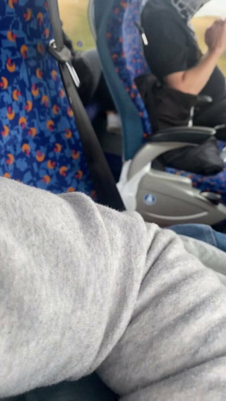 Show my dick on the bus for a straight guy