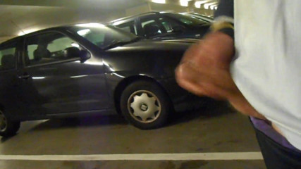 jerking in parking garage. part one (no cum)