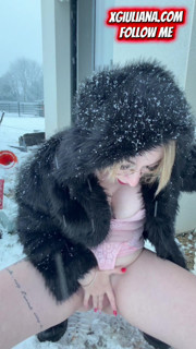 Giuliana this dildo and this feels good under the Normandy snow