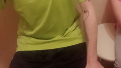 A woman jerks off my cock close up