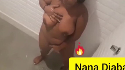 Busty Woman Showering