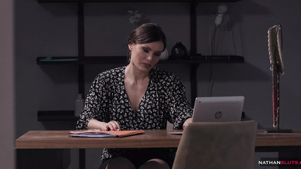 Naughty Asian Secretary Polly Pons Takes Her BBC Colleague up Her Ass