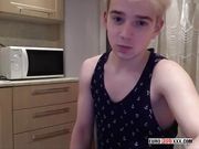 Horny Taylor Blaze Wanks And Fingers His Butt In The Kitchen