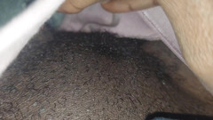 Playing with my wet shaved pussy