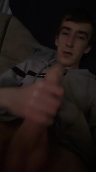 Skinny Lad Wank and Spunk Hard