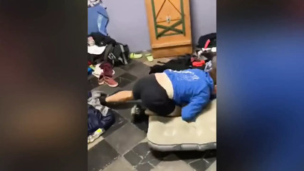 Young virgin acrobate with big ass is crazy