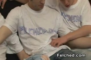 Felching Threesome Bareback