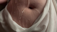 Slow motion wet tshirt