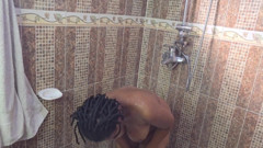 African Devorced stepmom Fingering Herself