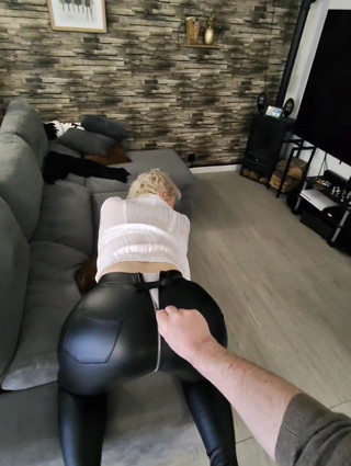 He Opens My Leather Pants and Fucks My Pussy and My Ass