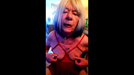Diana spits on her breasts on cam thumbnail