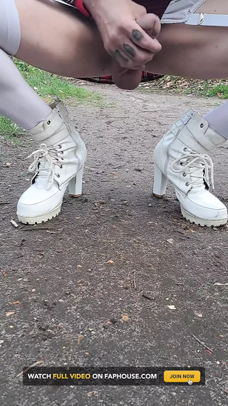 Big cock amateur transvestite exhibition in the forest