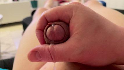Edging too far and cumming 