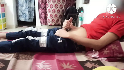 Indian gay boy with big monster cock masturbating