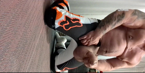 Wearing my MX pants and cumming.