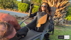 TANGENTOD - Two Girls On Latex and One Guy Domination