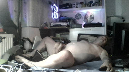 Alone at home.
