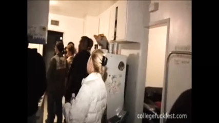 Naughty Babe fucking hardcore at the Party with Big Dick