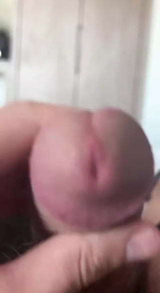 Squeezing my cock in high-quality, close-up!