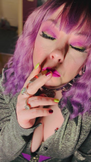 Tina Snua Dresses In A Goth Outfit & Has A Quick Smoke With You - Smoking Smoker