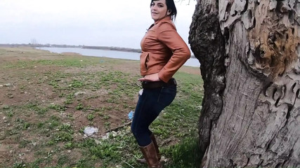 A Fistful Of Doll Ass. Tight Jeans And Bubble Butt