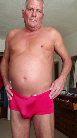 Hard in underwear