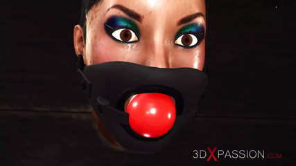 I'm Your Step Mom - Ball Gagged Girl in Restraints Gets Fucked Hard in the Basement thumbnail