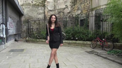 Cute French Brunette Gets Asshole Rimmed
