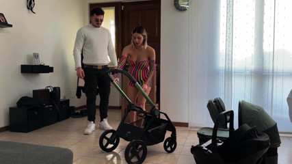 Anal I Get My Ass Fucked by the Owner of the Store Where I Bought the Stroller. Pregnant