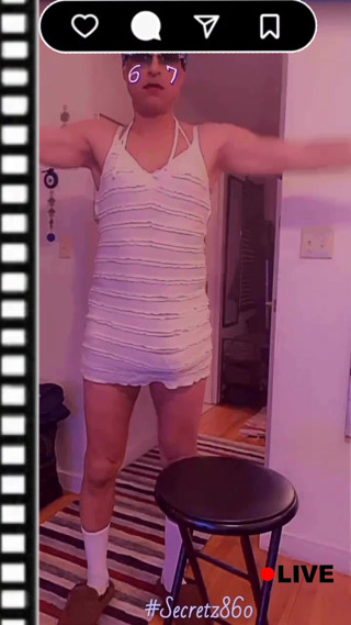 Secretz860- sexy white dress wanking