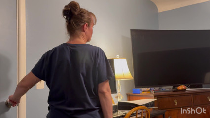 Stepmother in Law Locks Me in Her Room and Sucks Me Till I Blow My Load Down Her Throat!