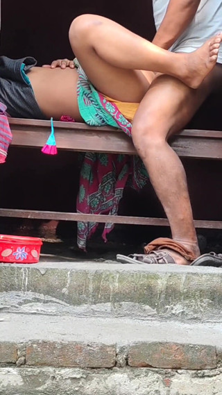 Bhabhi and Dewar Outdoor Bathroom Sex