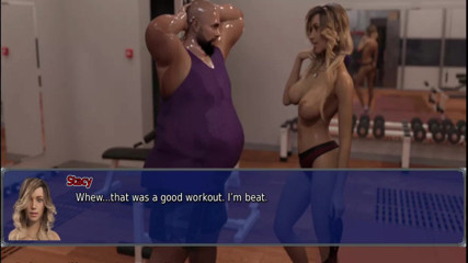 The office wife #22 - Stacy teased Zack and later on Simon played with Stacy's pussy