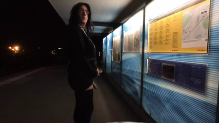 Exhibitionist Crossdresser caught at public train station thumbnail